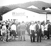 Eröffnung des ersten Verbrauchermarktes der Rewe Gruppe 1968 in Biedenkopf